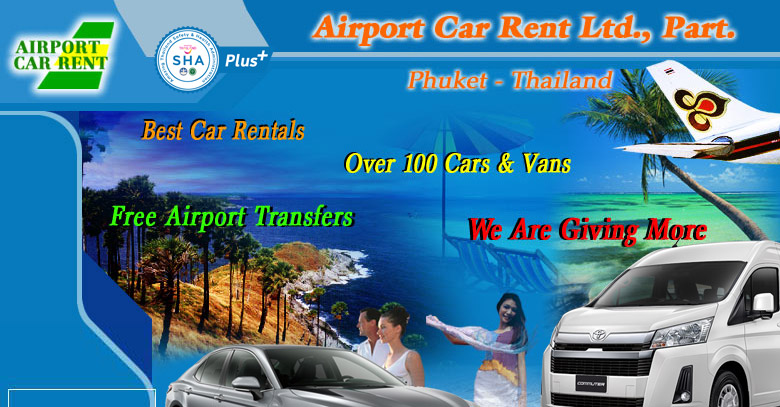 Airport Car Rent - Autos Cars Vans Jeep Rentals Phuket Thailand